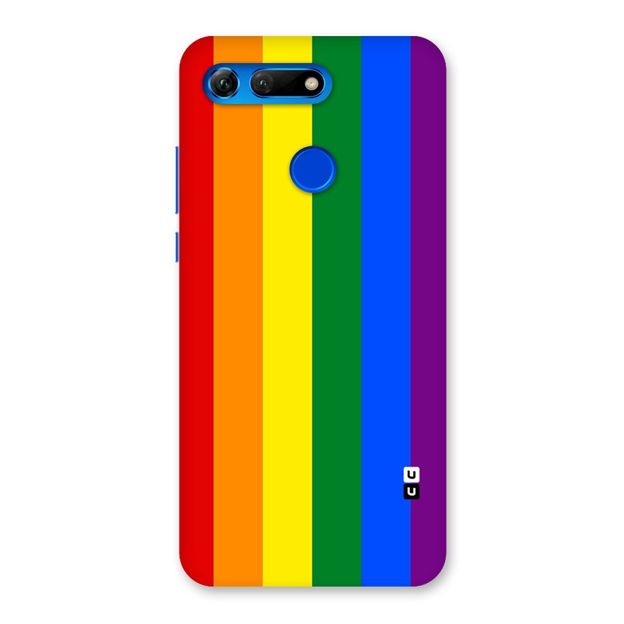 Pride Rainbow Stripes Back Case for Honor View 20