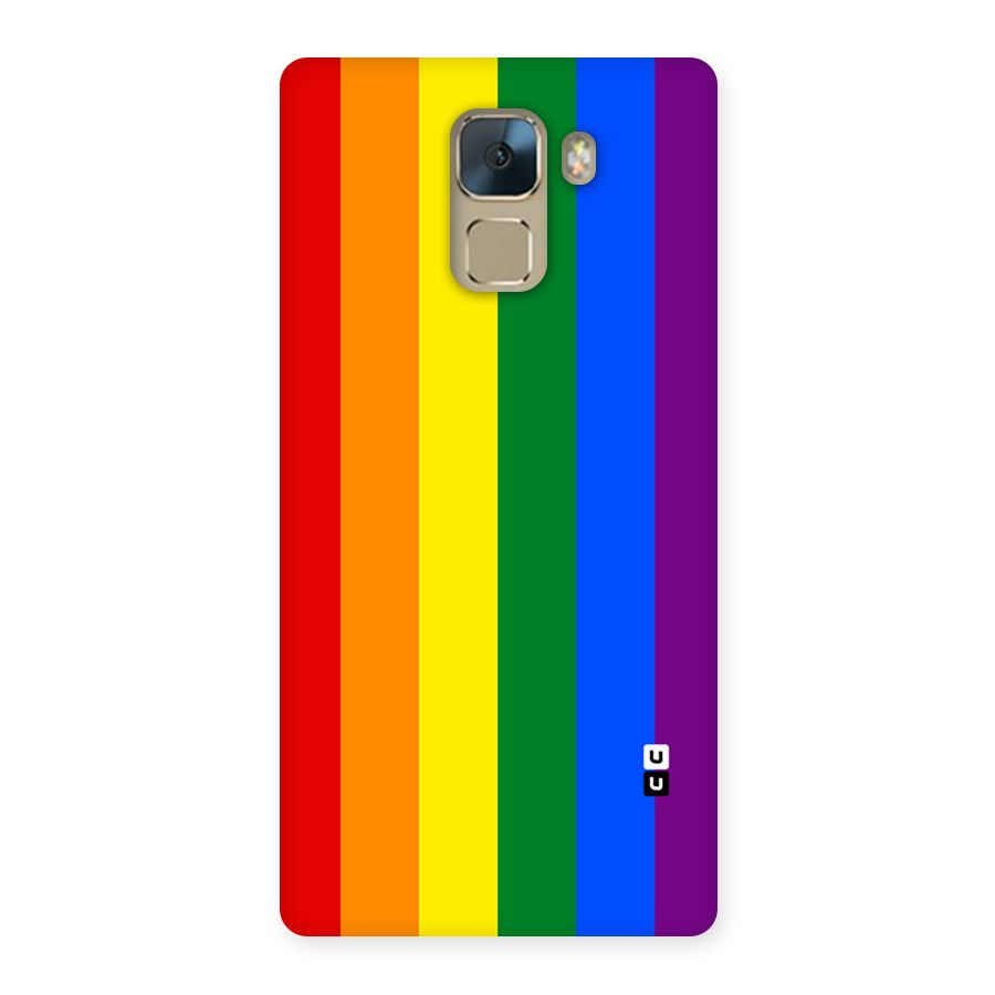 Pride Rainbow Stripes Back Case for Huawei Honor 7