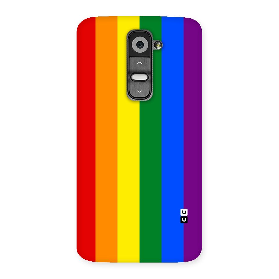 Pride Rainbow Stripes Back Case for LG G2