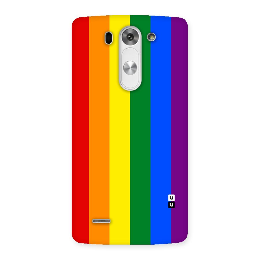 Pride Rainbow Stripes Back Case for LG G3 Beat