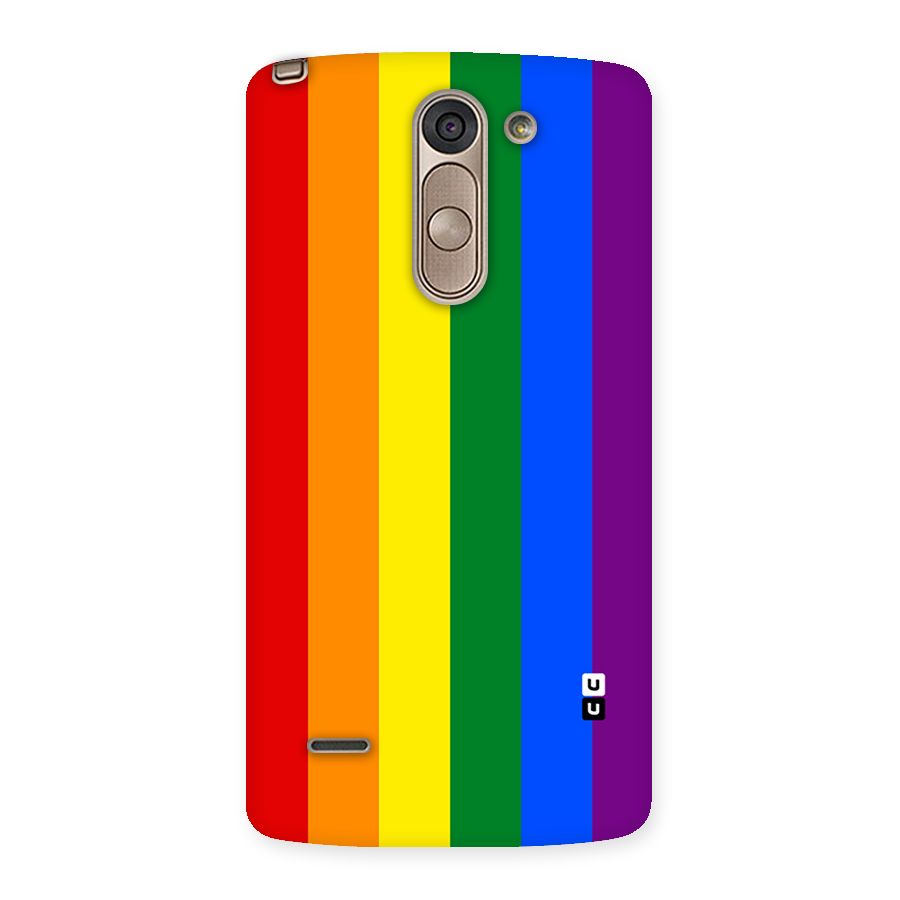 Pride Rainbow Stripes Back Case for LG G3 Stylus