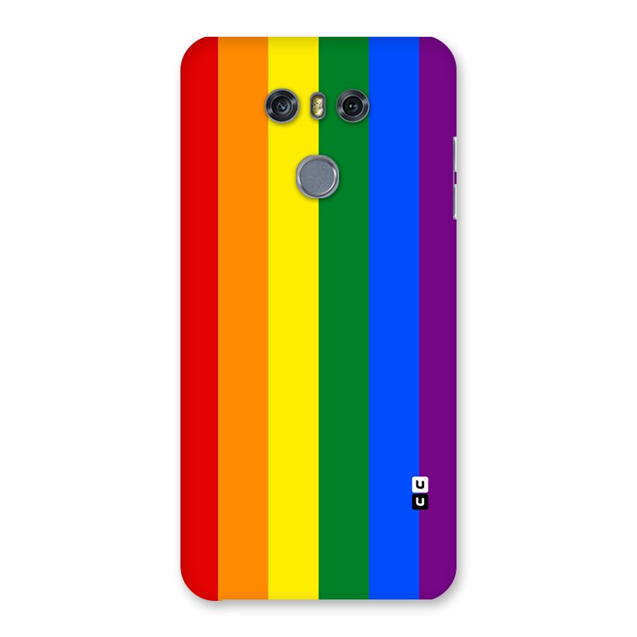 Pride Rainbow Stripes Back Case for LG G6