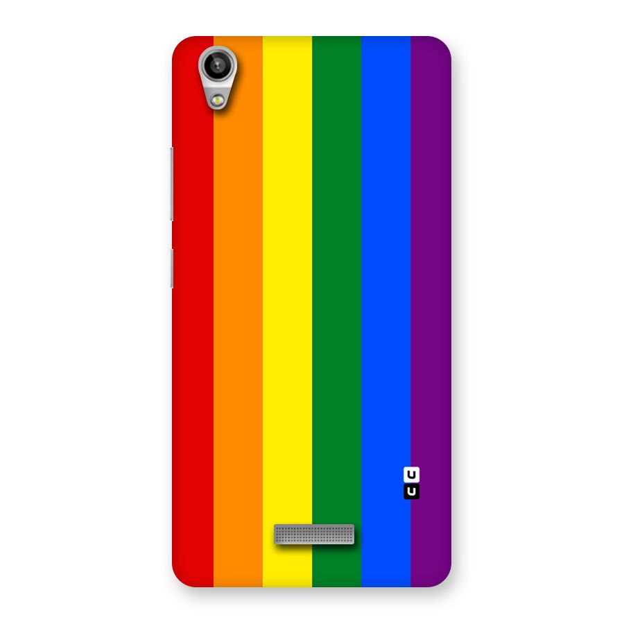 Pride Rainbow Stripes Back Case for Lava-Pixel-V1