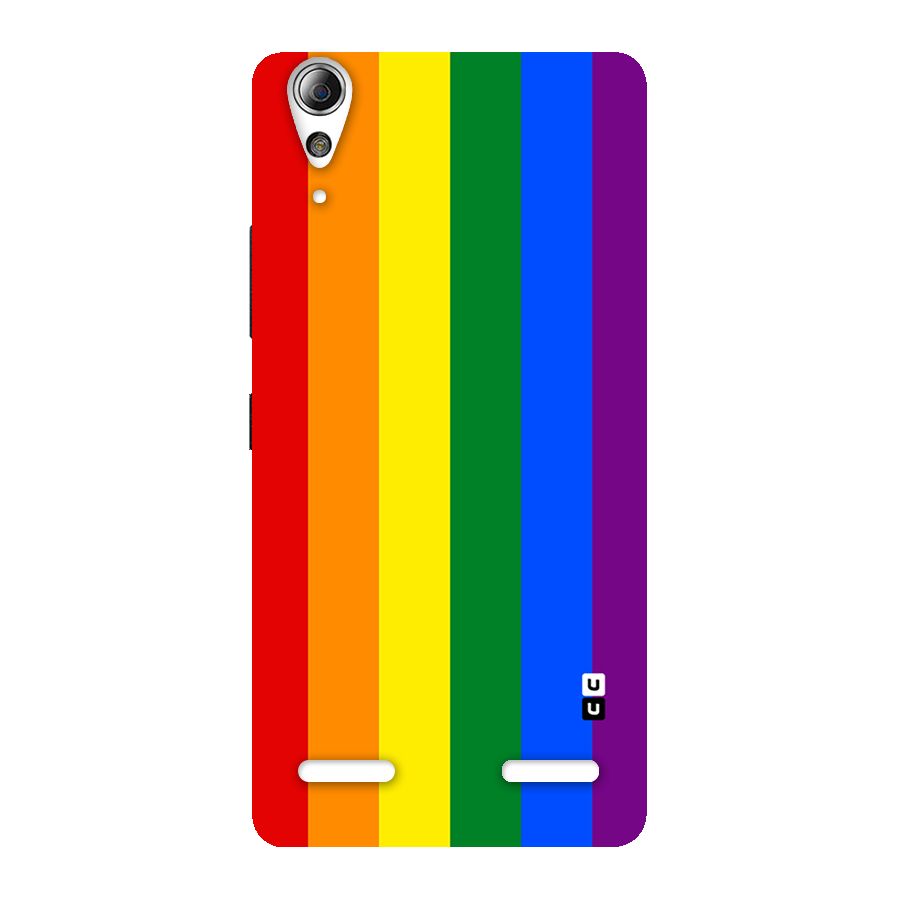 Pride Rainbow Stripes Back Case for Lenovo A6000 Plus