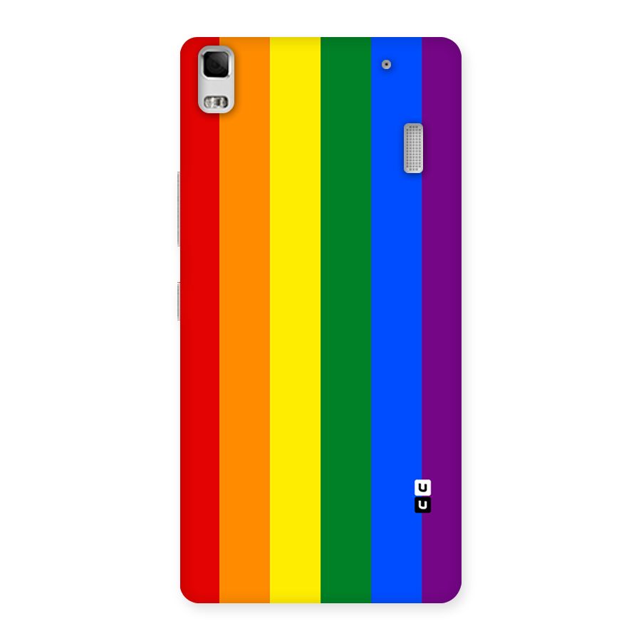 Pride Rainbow Stripes Back Case for Lenovo A7000