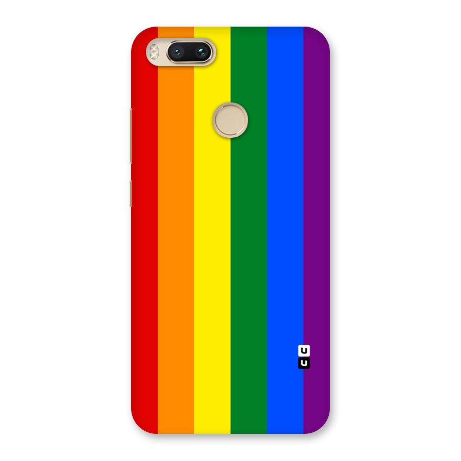 Pride Rainbow Stripes Back Case for Mi A1