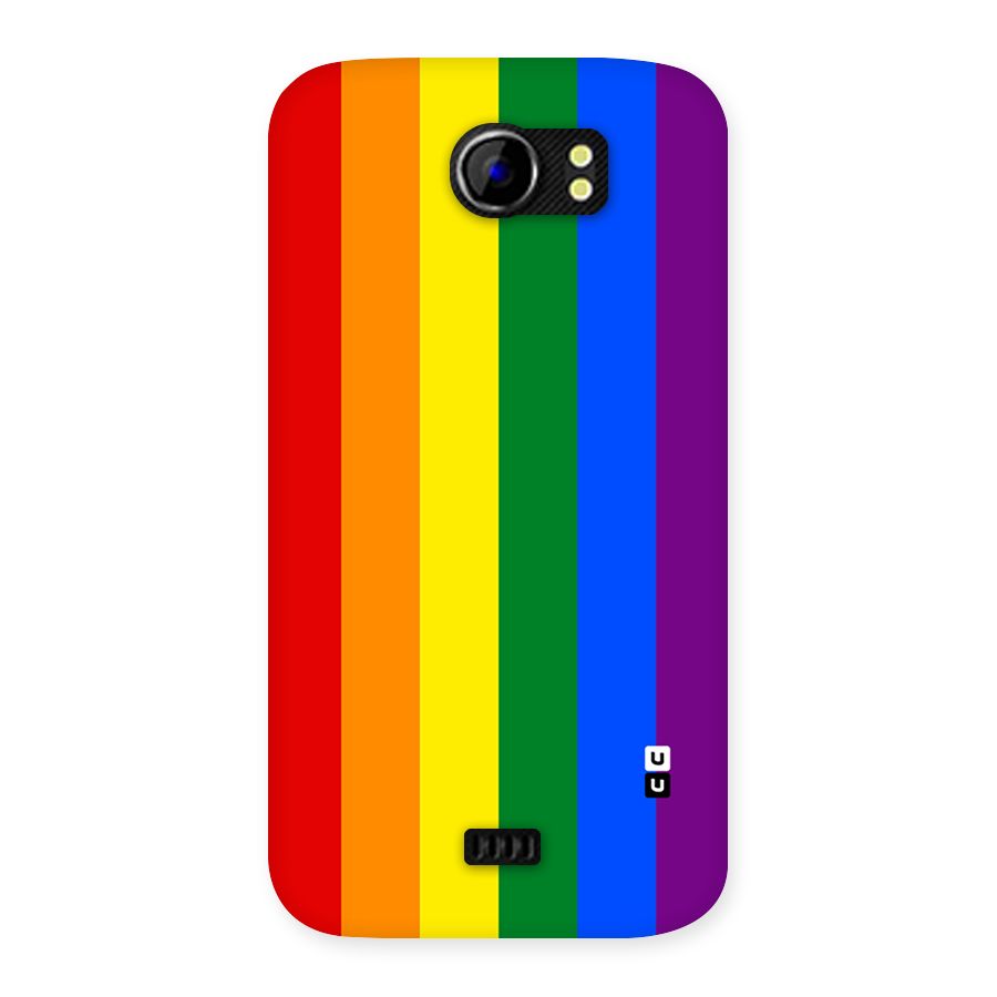 Pride Rainbow Stripes Back Case for Micromax Canvas 2 A110
