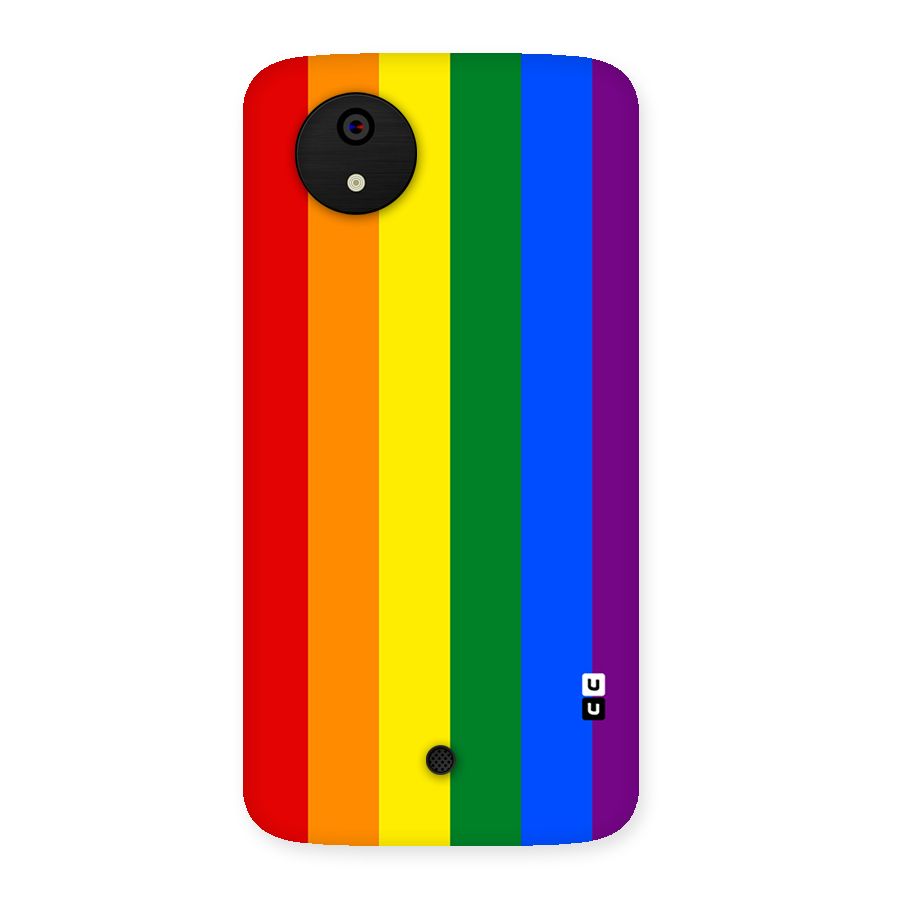 Pride Rainbow Stripes Back Case for Micromax Canvas A1