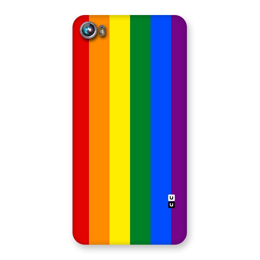 Pride Rainbow Stripes Back Case for Micromax Canvas Fire 4 A107