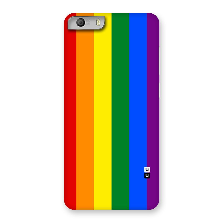 Pride Rainbow Stripes Back Case for Micromax Canvas Knight 2