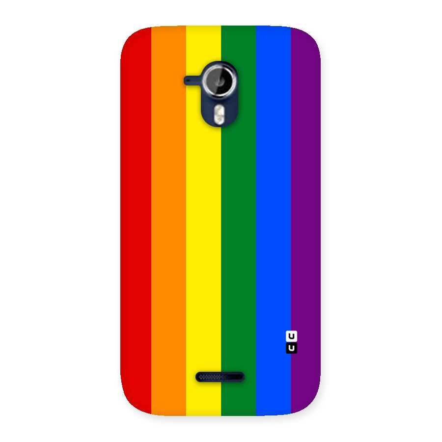 Pride Rainbow Stripes Back Case for Micromax Canvas Magnus A117
