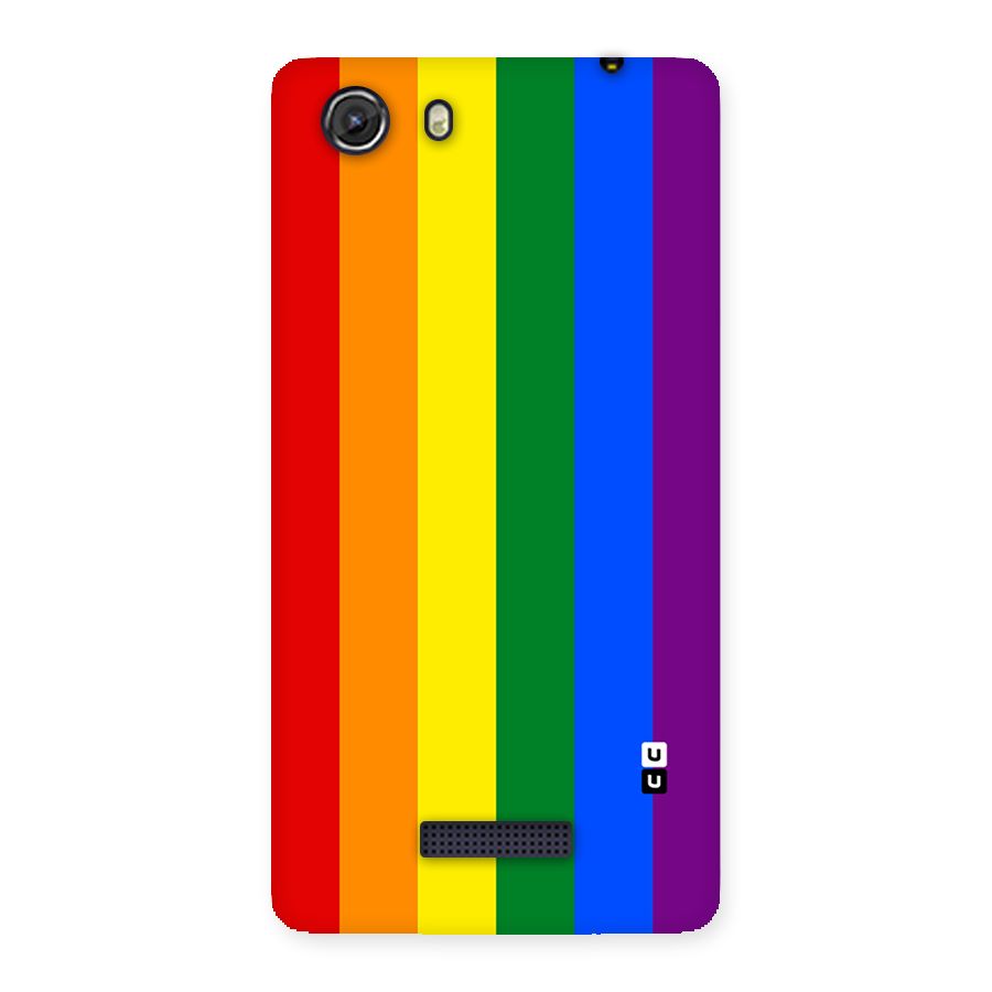 Pride Rainbow Stripes Back Case for Micromax Unite 3