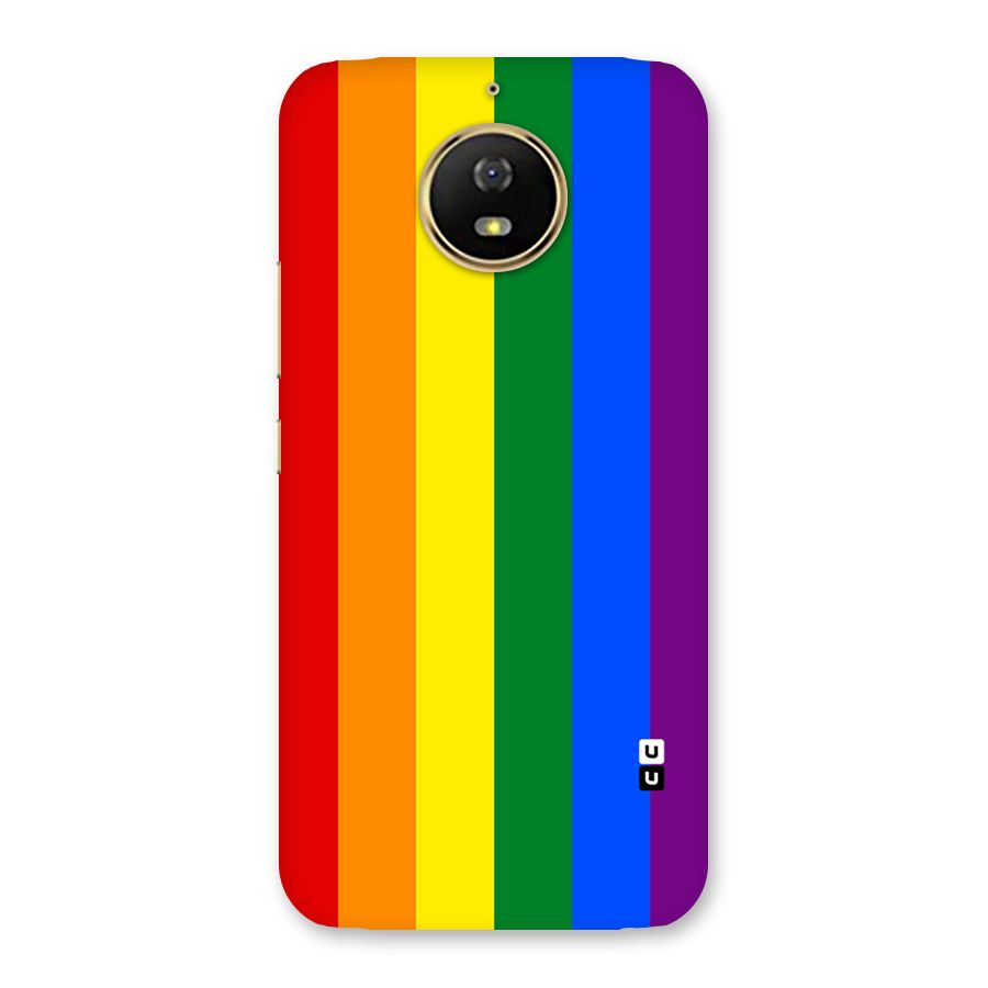 Pride Rainbow Stripes Back Case for Moto G5s
