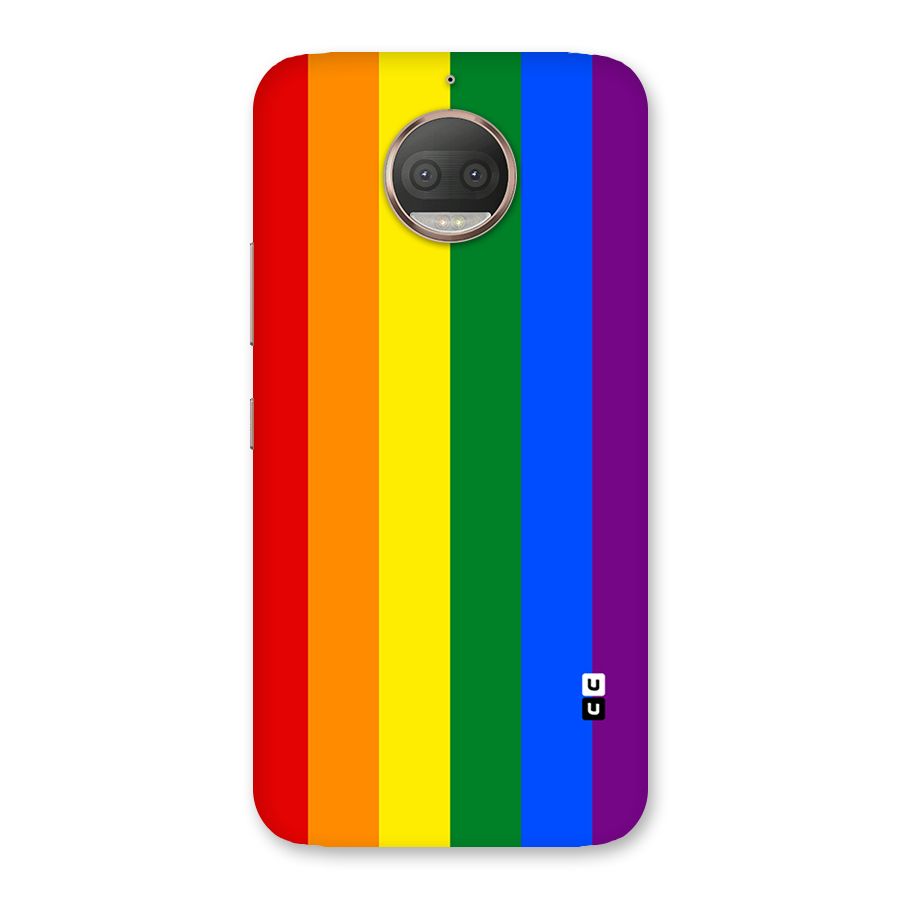 Pride Rainbow Stripes Back Case for Moto G5s Plus