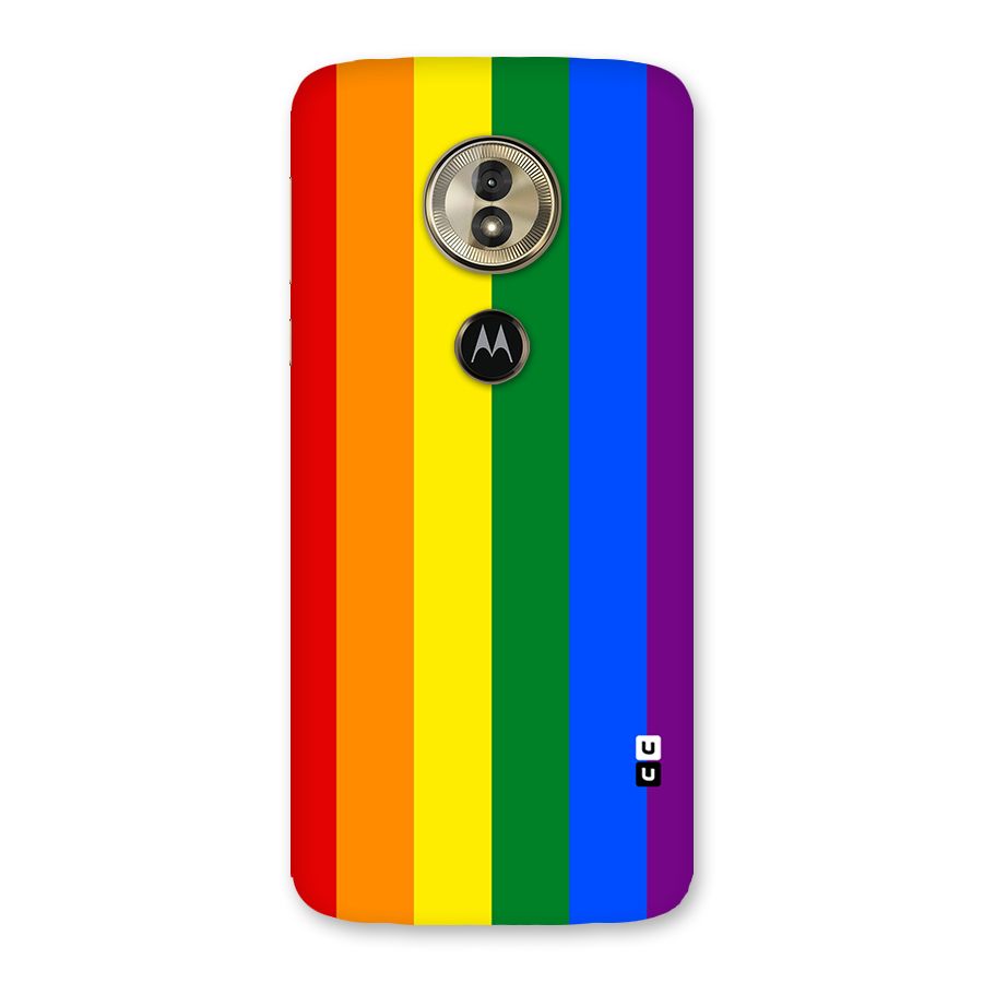 Pride Rainbow Stripes Back Case for Moto G6 Play