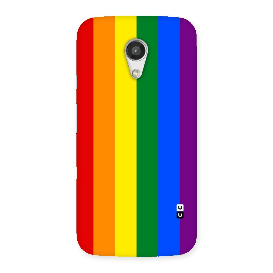 Pride Rainbow Stripes Back Case for Moto G 2nd Gen