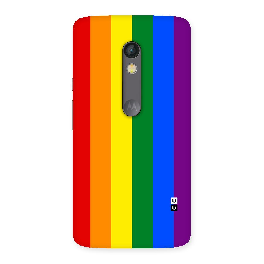 Pride Rainbow Stripes Back Case for Moto X Play