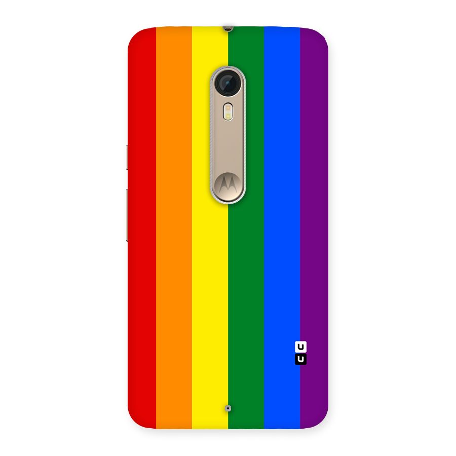 Pride Rainbow Stripes Back Case for Motorola Moto X Style