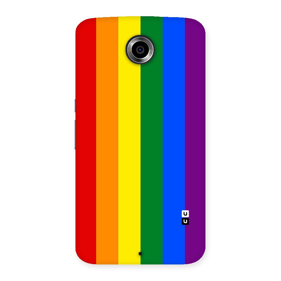 Pride Rainbow Stripes Back Case for Nexsus 6