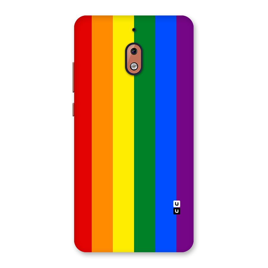 Pride Rainbow Stripes Back Case for Nokia 2.1