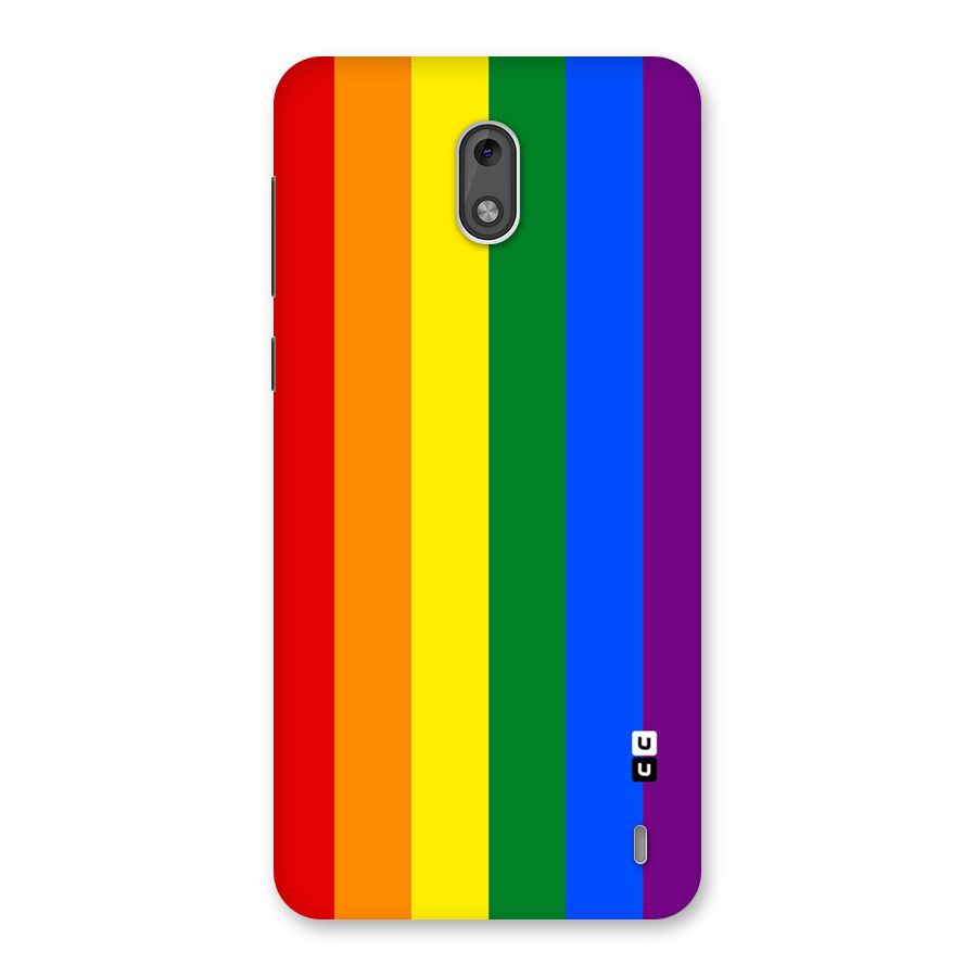Pride Rainbow Stripes Back Case for Nokia 2