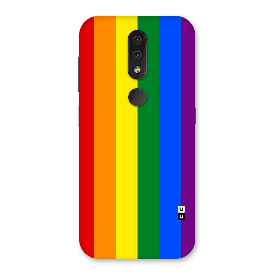 Pride Rainbow Stripes Back Case for Nokia 4.2