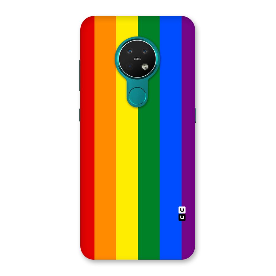 Pride Rainbow Stripes Back Case for Nokia 7.2