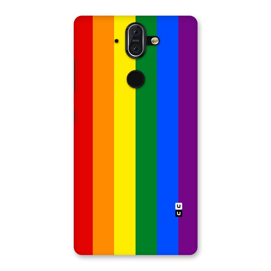 Pride Rainbow Stripes Back Case for Nokia 8 Sirocco