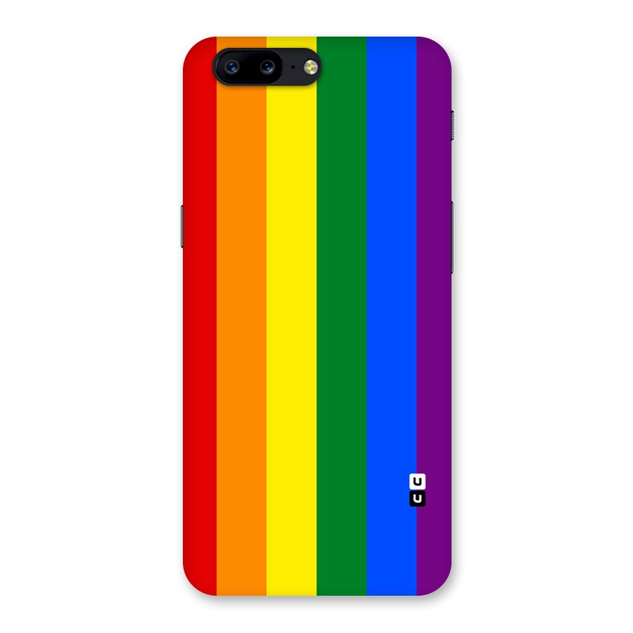 Pride Rainbow Stripes Back Case for OnePlus 5