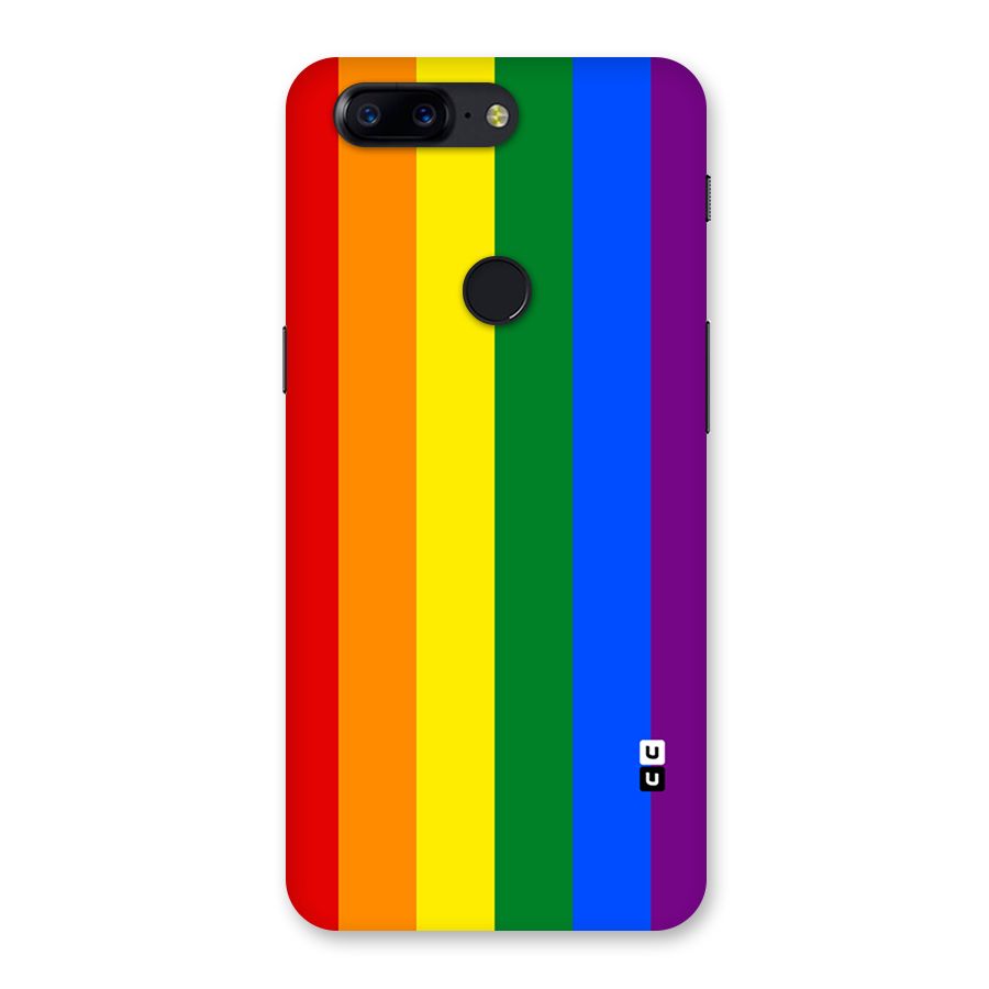 Pride Rainbow Stripes Back Case for OnePlus 5T