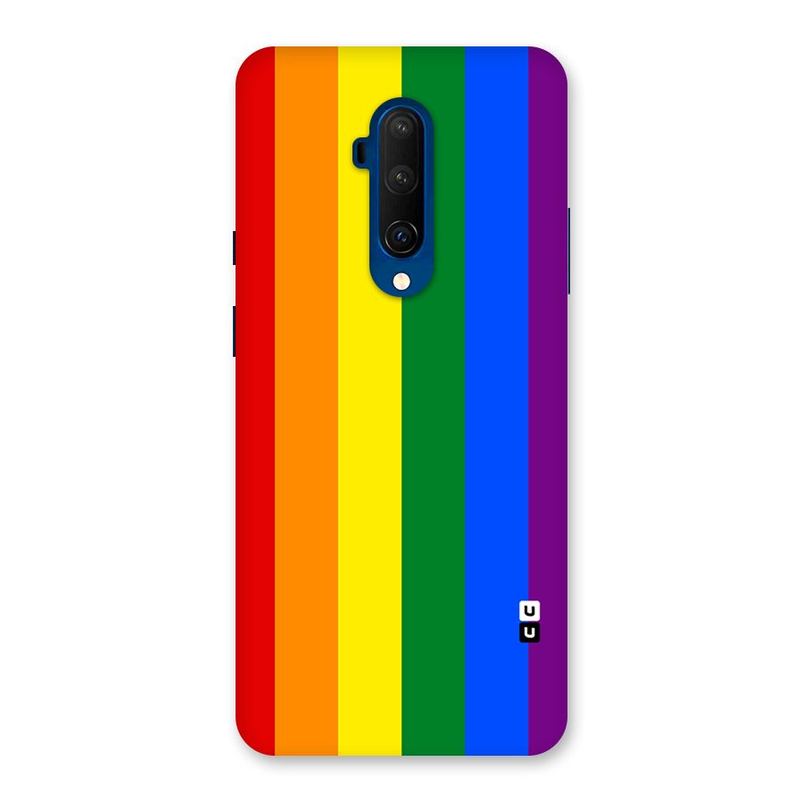 Pride Rainbow Stripes Back Case for OnePlus 7T Pro