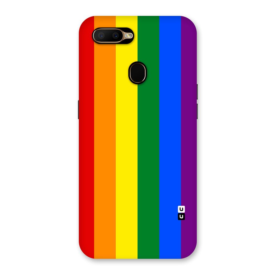Pride Rainbow Stripes Back Case for Oppo A5s