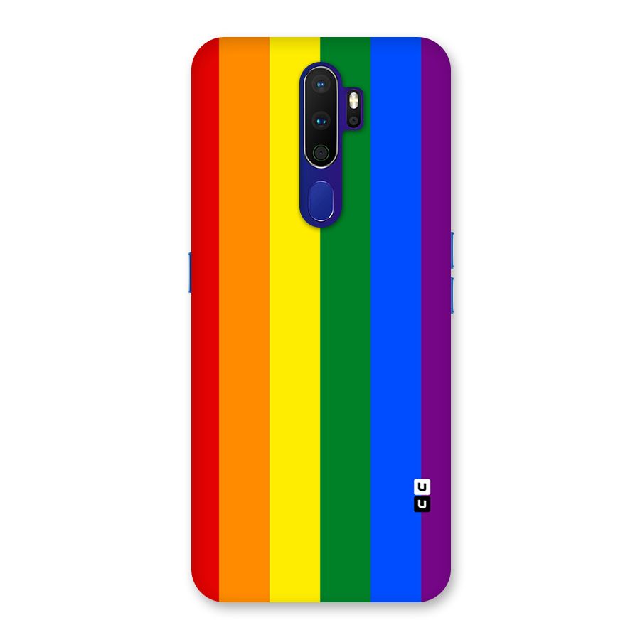 Pride Rainbow Stripes Back Case for Oppo A9 (2020)