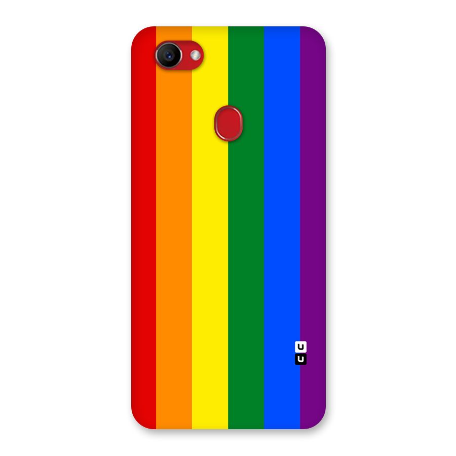 Pride Rainbow Stripes Back Case for Oppo F7
