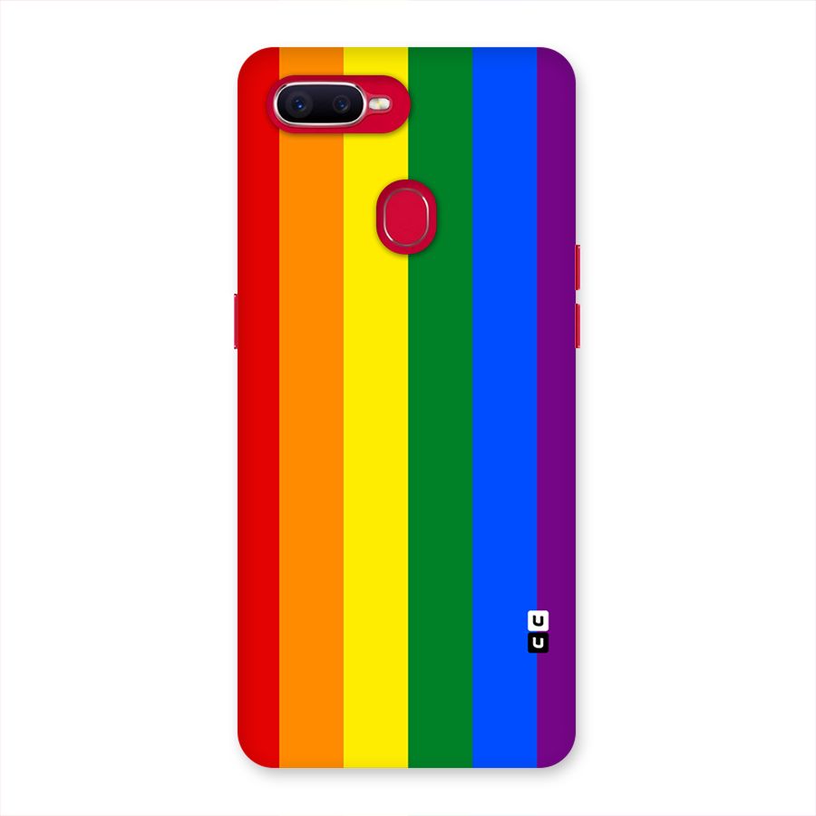 Pride Rainbow Stripes Back Case for Oppo F9 Pro
