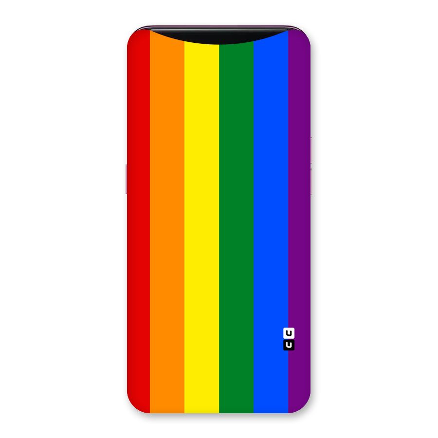 Pride Rainbow Stripes Back Case for Oppo Find X