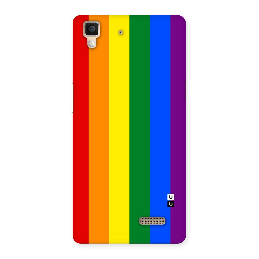 Pride Rainbow Stripes Back Case for Oppo R7