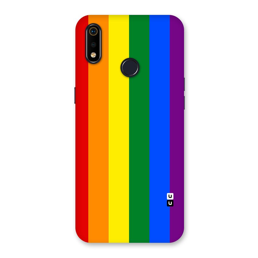 Pride Rainbow Stripes Back Case for Realme 3i