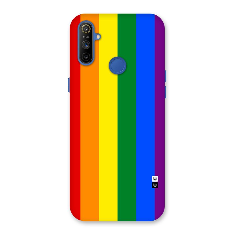 Pride Rainbow Stripes Back Case for Realme Narzo 10A