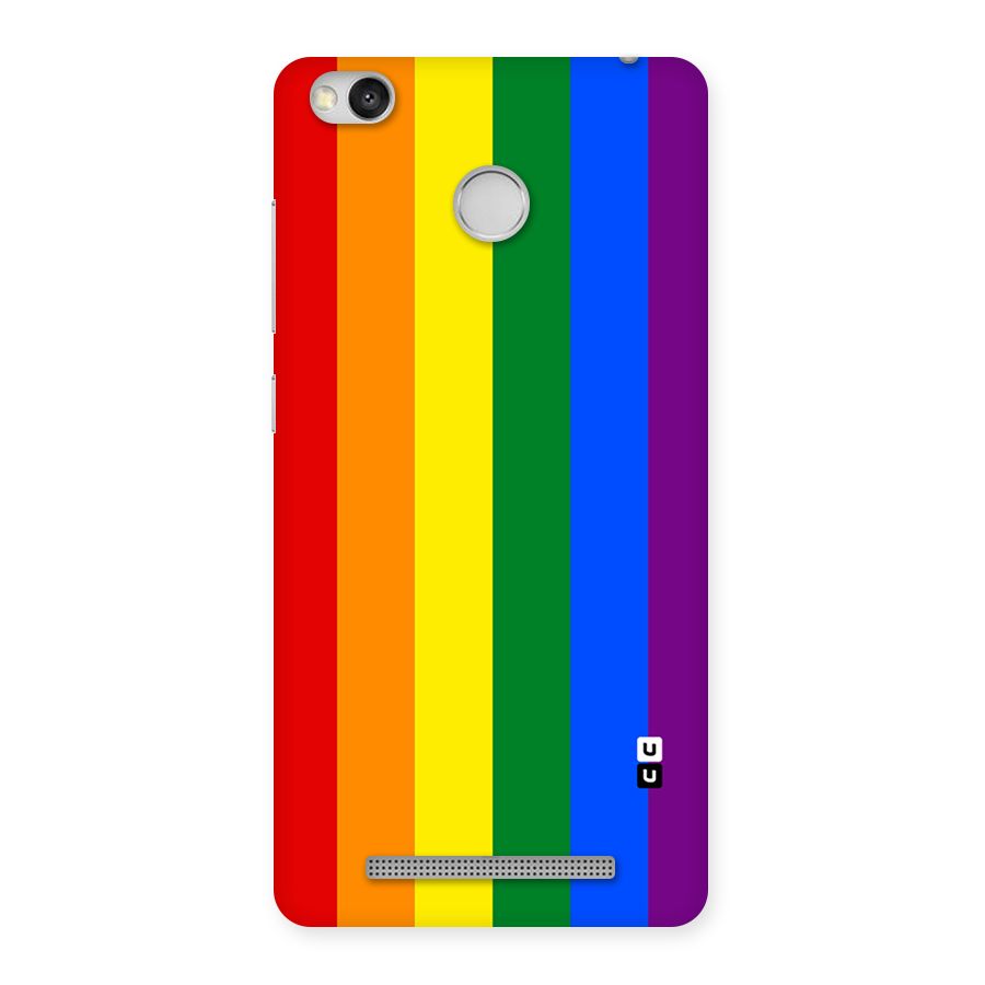 Pride Rainbow Stripes Back Case for Redmi 3S Prime