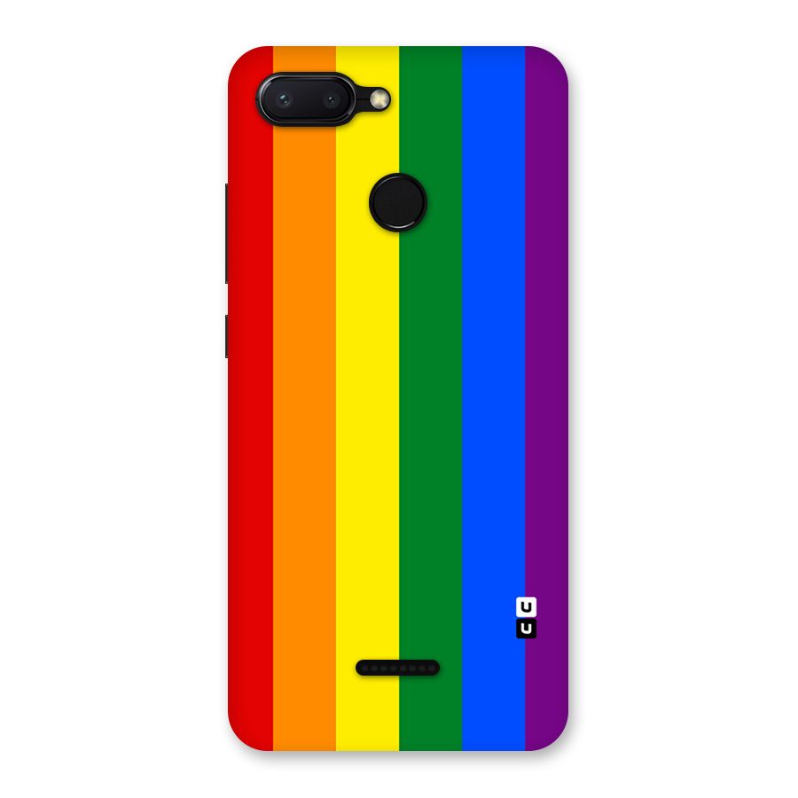 Pride Rainbow Stripes Back Case for Redmi 6
