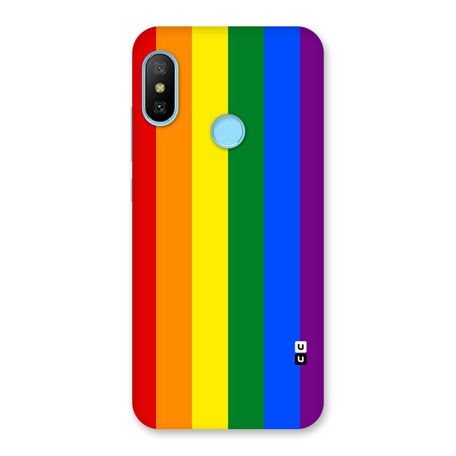 Pride Rainbow Stripes Back Case for Redmi 6 Pro