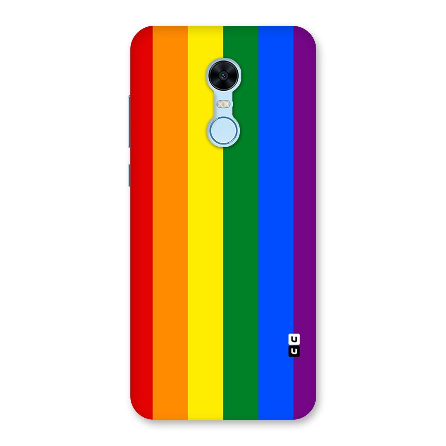 Pride Rainbow Stripes Back Case for Redmi Note 5
