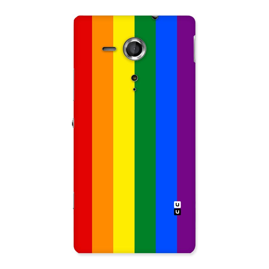 Pride Rainbow Stripes Back Case for Sony Xperia SP