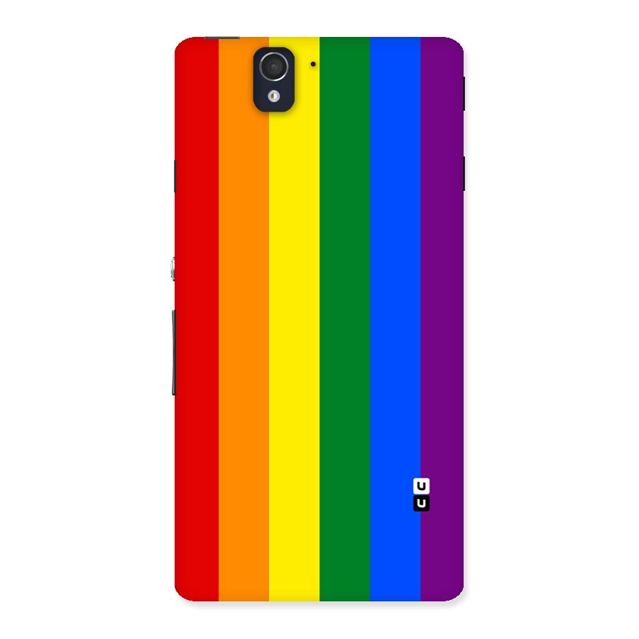 Pride Rainbow Stripes Back Case for Sony Xperia Z