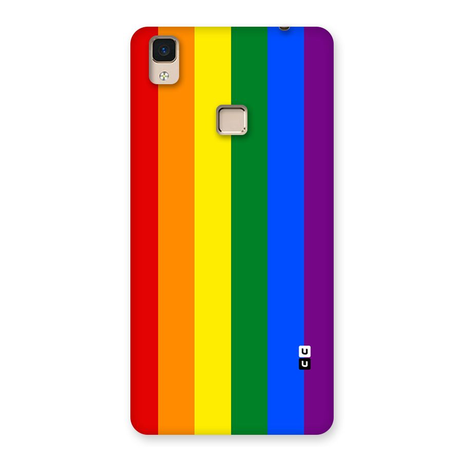 Pride Rainbow Stripes Back Case for V3 Max