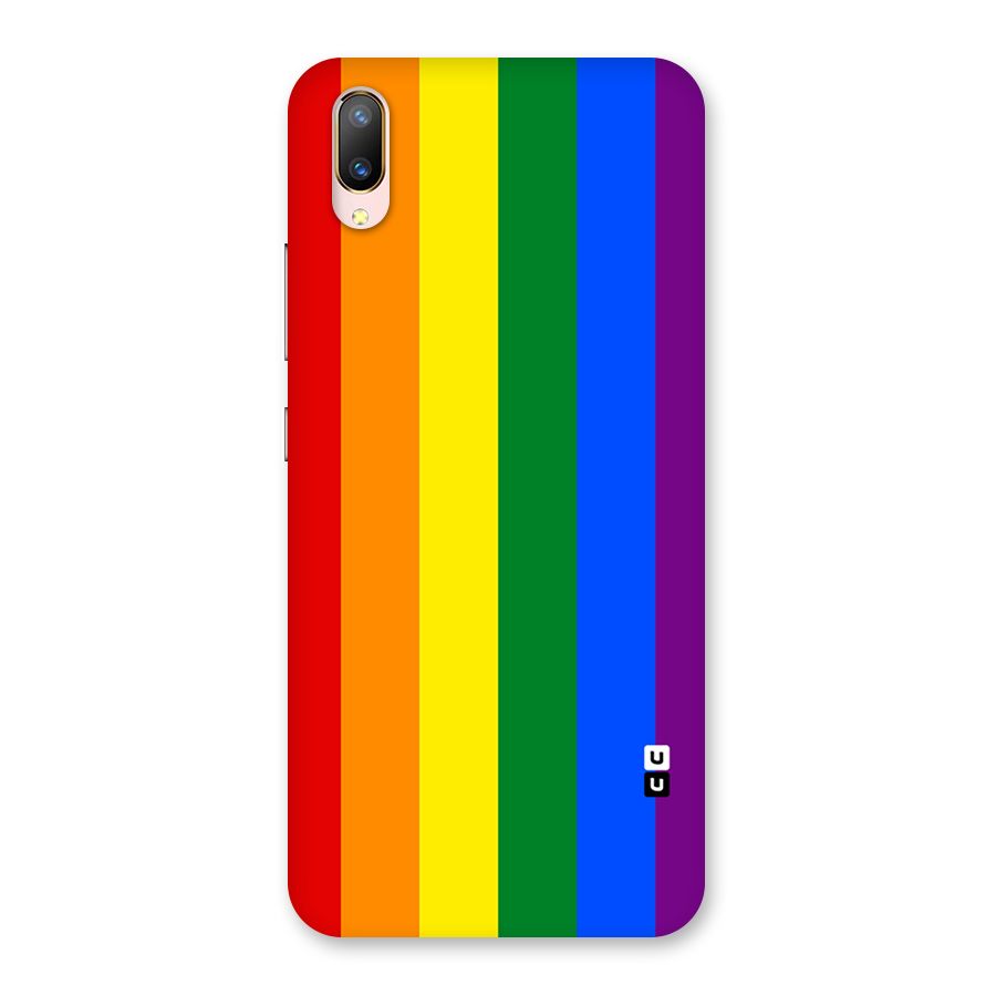 Pride Rainbow Stripes Back Case for Vivo V11 Pro
