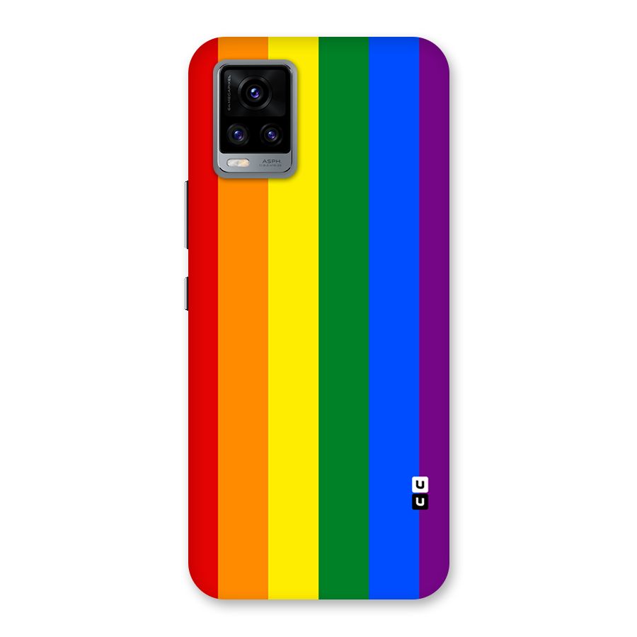 Pride Rainbow Stripes Back Case for Vivo V20