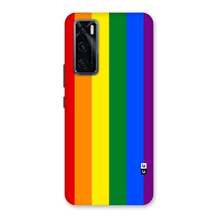 Pride Rainbow Stripes Back Case for Vivo V20 SE
