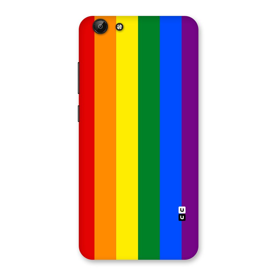 Pride Rainbow Stripes Back Case for Vivo Y69